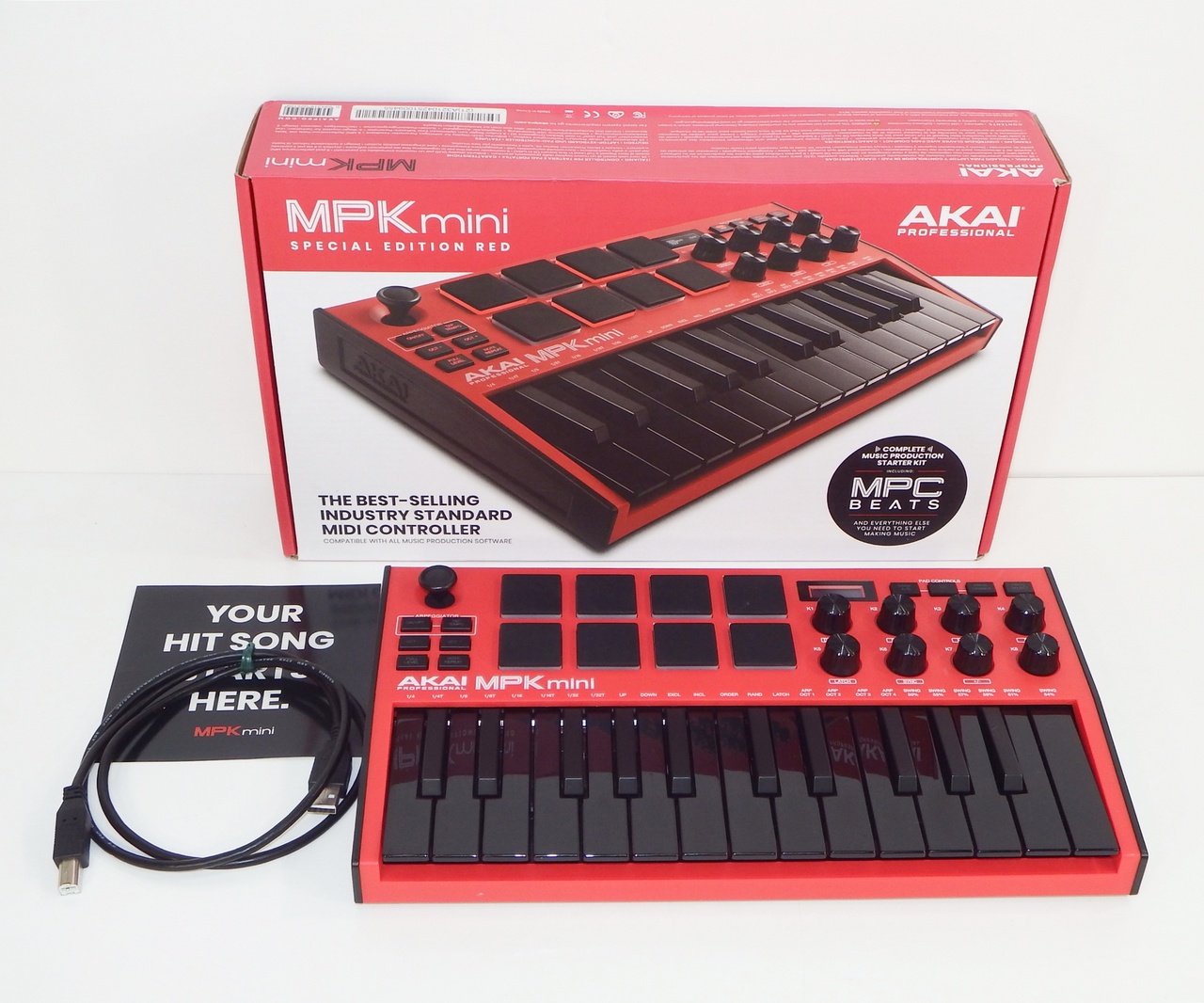 AKAI MPK mini (箱付き) AKAI AKAI アカイ MPK mini mk3 Red 限定カラー ミニ25鍵 MIDI