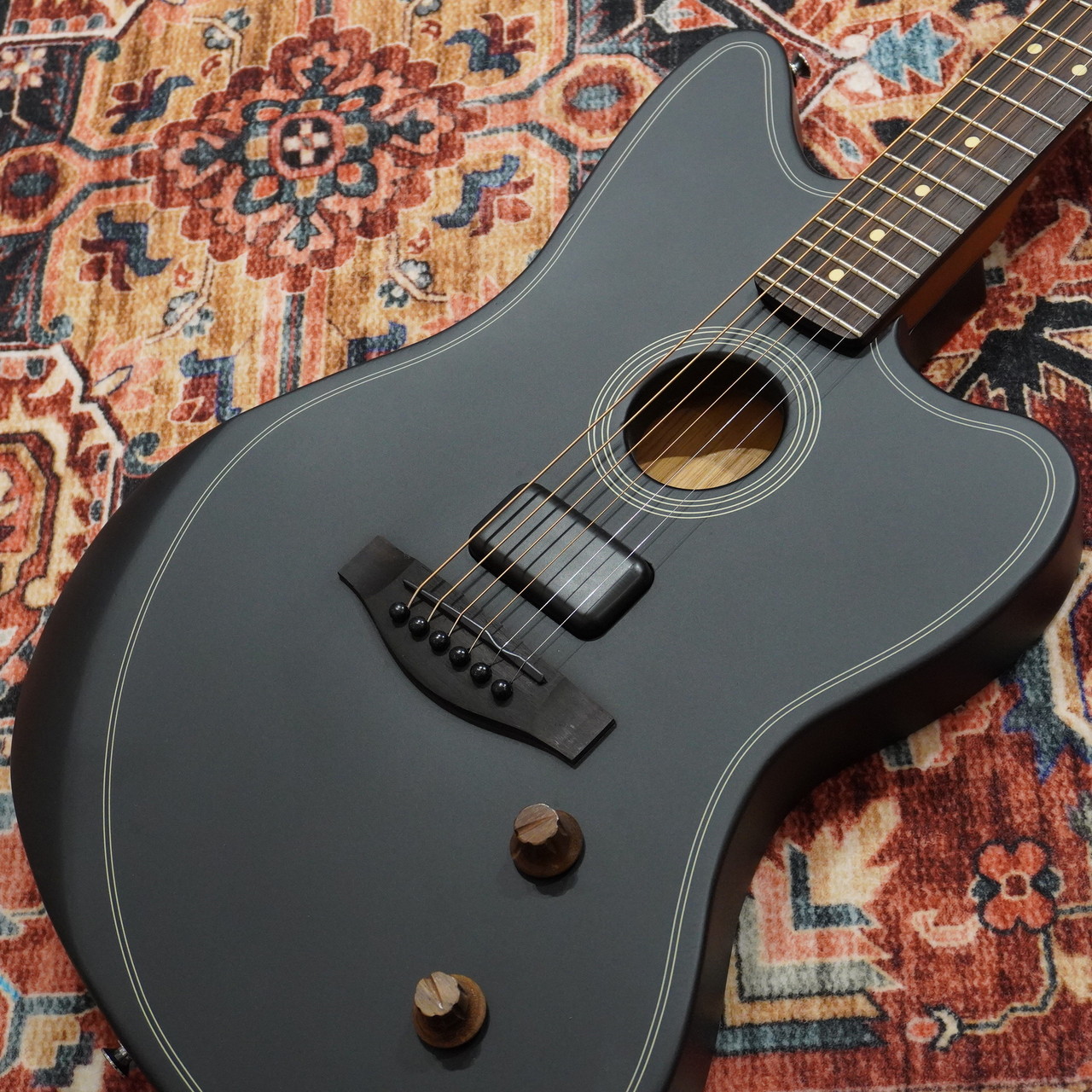 Fender Acoustasonic Standard Jazzmaster Black【旧価格!】【2025年製