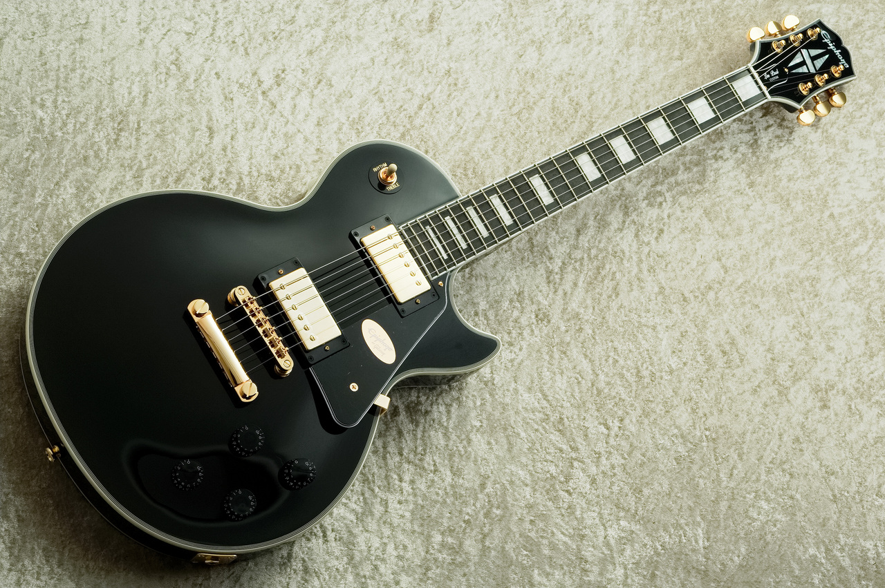 Epiphone Inspired by Gibson Les Paul Custom  -Ebony-【4.05kg】【送料無料】（新品/送料無料）【楽器検索デジマート】