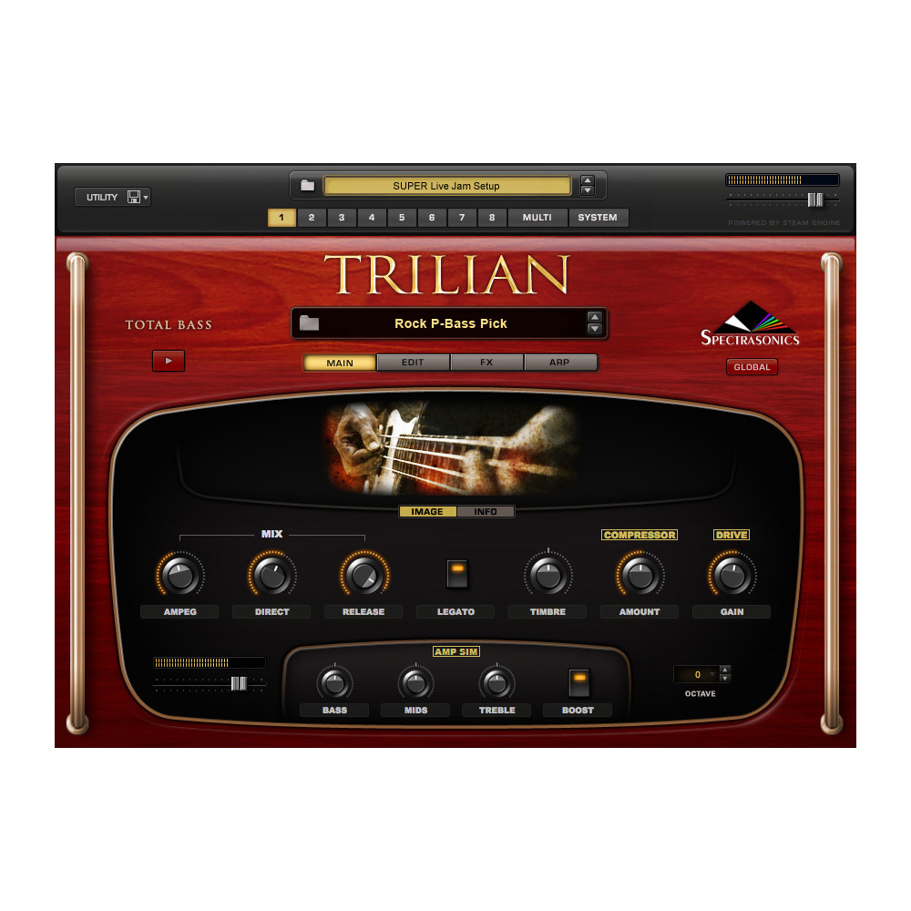 TRILIAN TOTAL BASS MODULE　ベースプラグインパッケージ版 SPECTRASONICS Trilian (パッケージ版)【限定特価・即納可能】【ベース