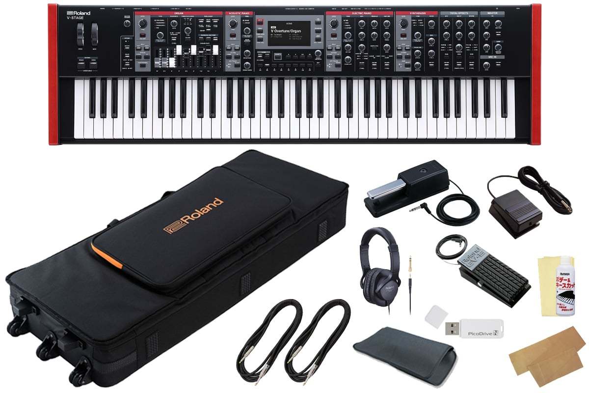 Roland V-STAGE 76 [純正キャスター付きケース ＆ アクセサリー セット 