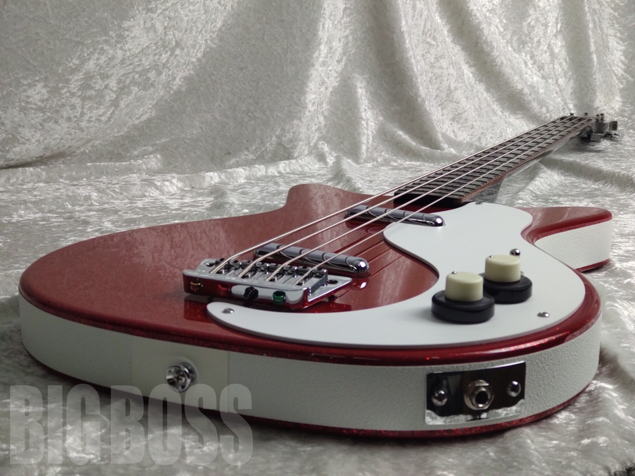 Danelectro 59DC LONGSCALE BASS(METALFLAKE RED)（新品/送料無料