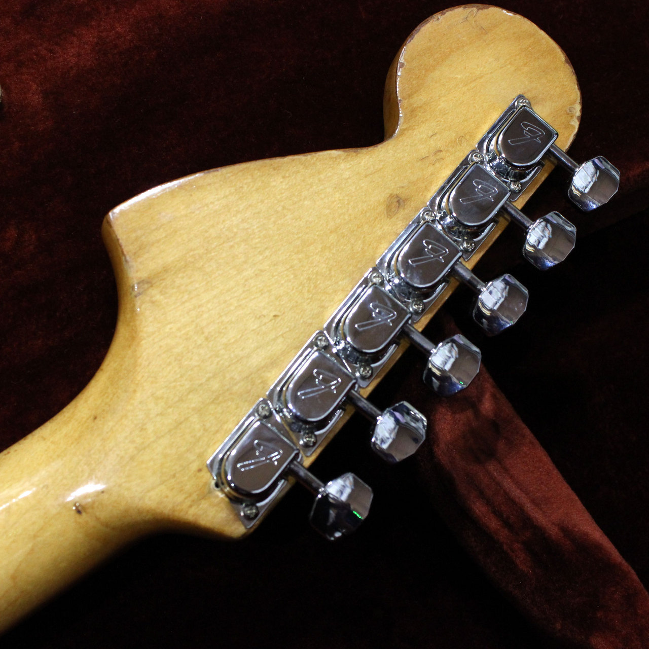 Fender Stratocaster BLACK 1ストリングスガイド フェンダー ストラト