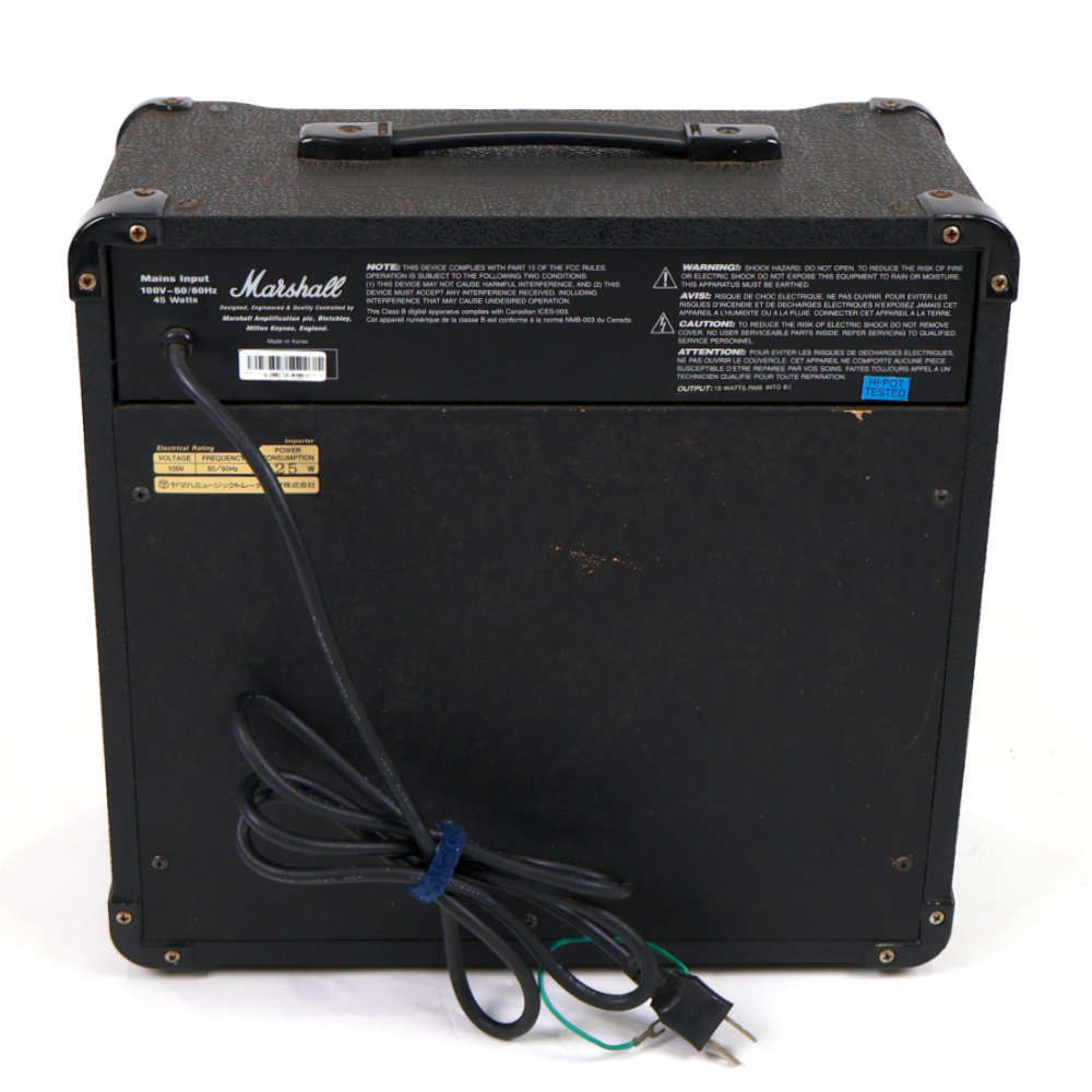 Marshall ギターアンプ　mg15dfx Marshall MG15DFX Series Guitar Amplifier Black Confirmed Operation