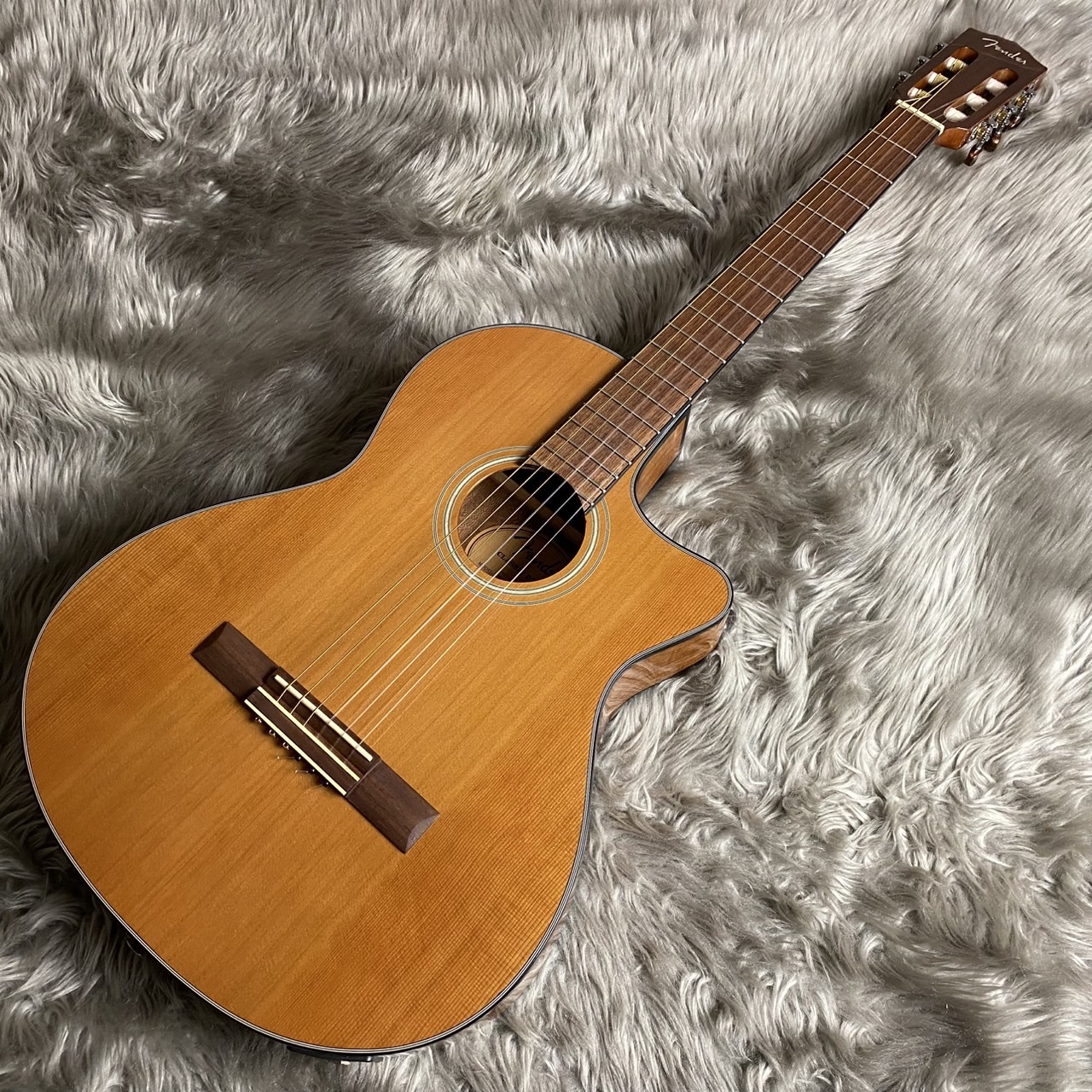 Fender CN-140SCE Nylon Thinline Natural【現物画像】【最大36