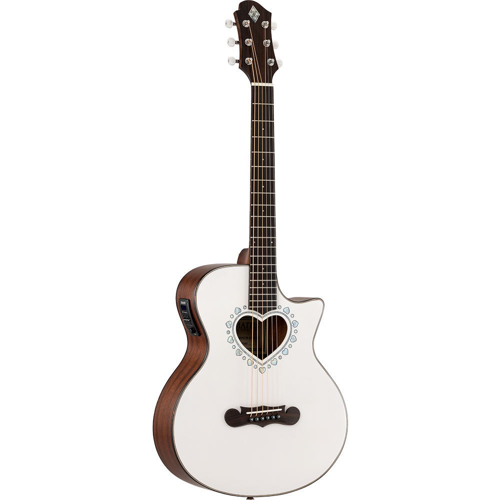 Zemaitis CAM-90HCW GWHMP Gloss White Mother of Pearl エレアコ