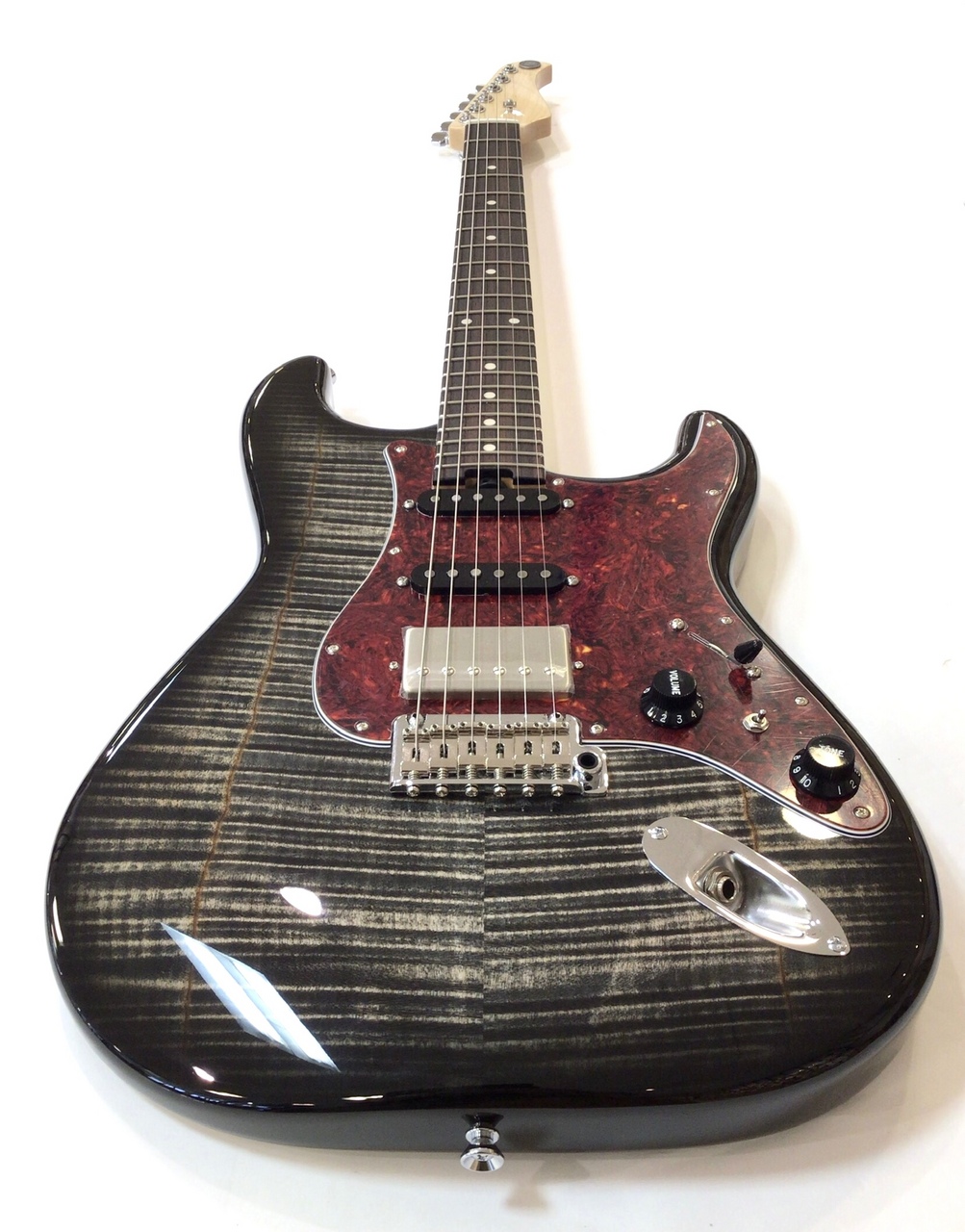 Kz Guitar Works ST Trad 22 SSH7 / See Through Black【5Aフレイム