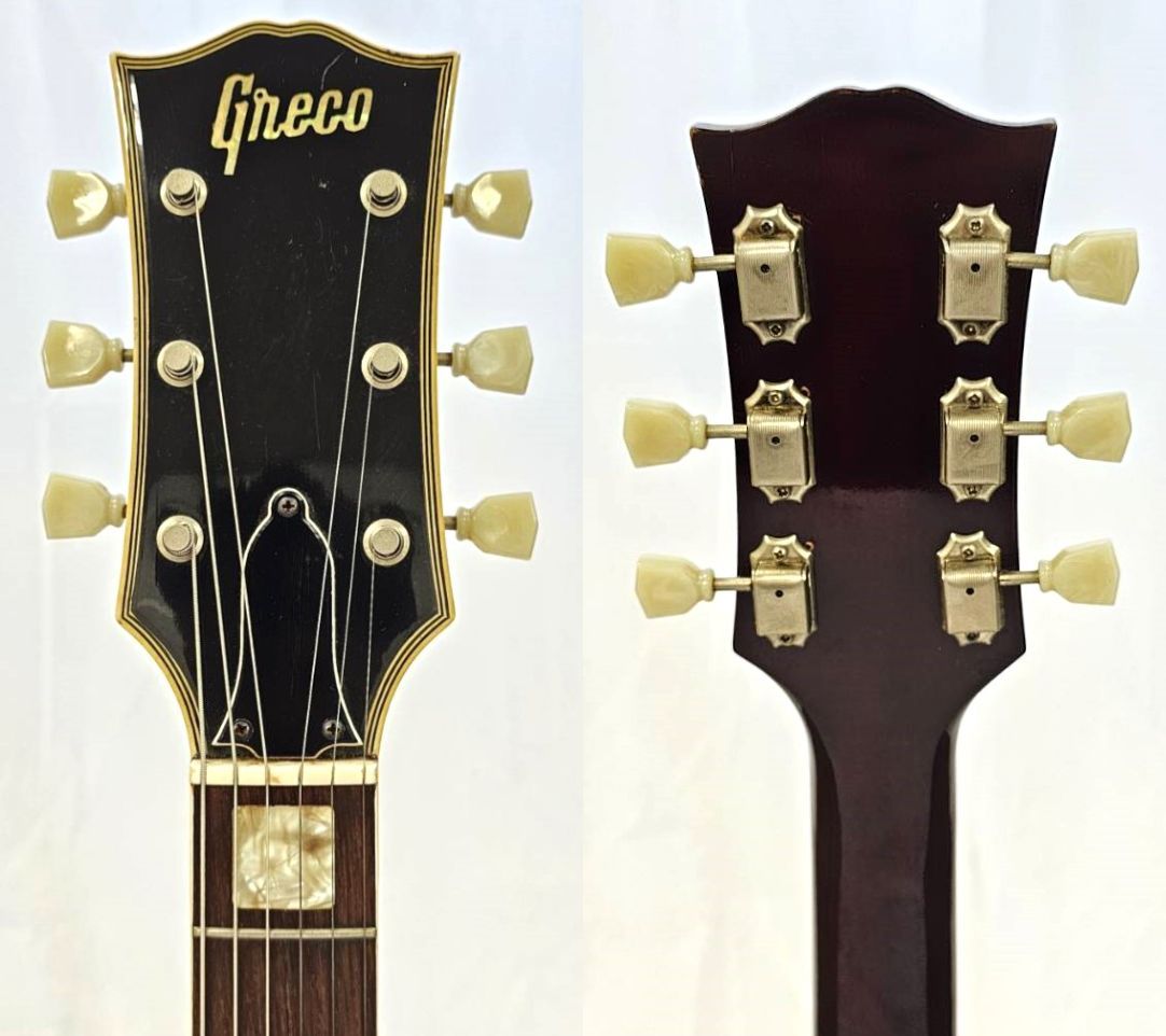 希少】Greco 1972年製 レスポール グネコ 筆記体ロゴ - エレキギター