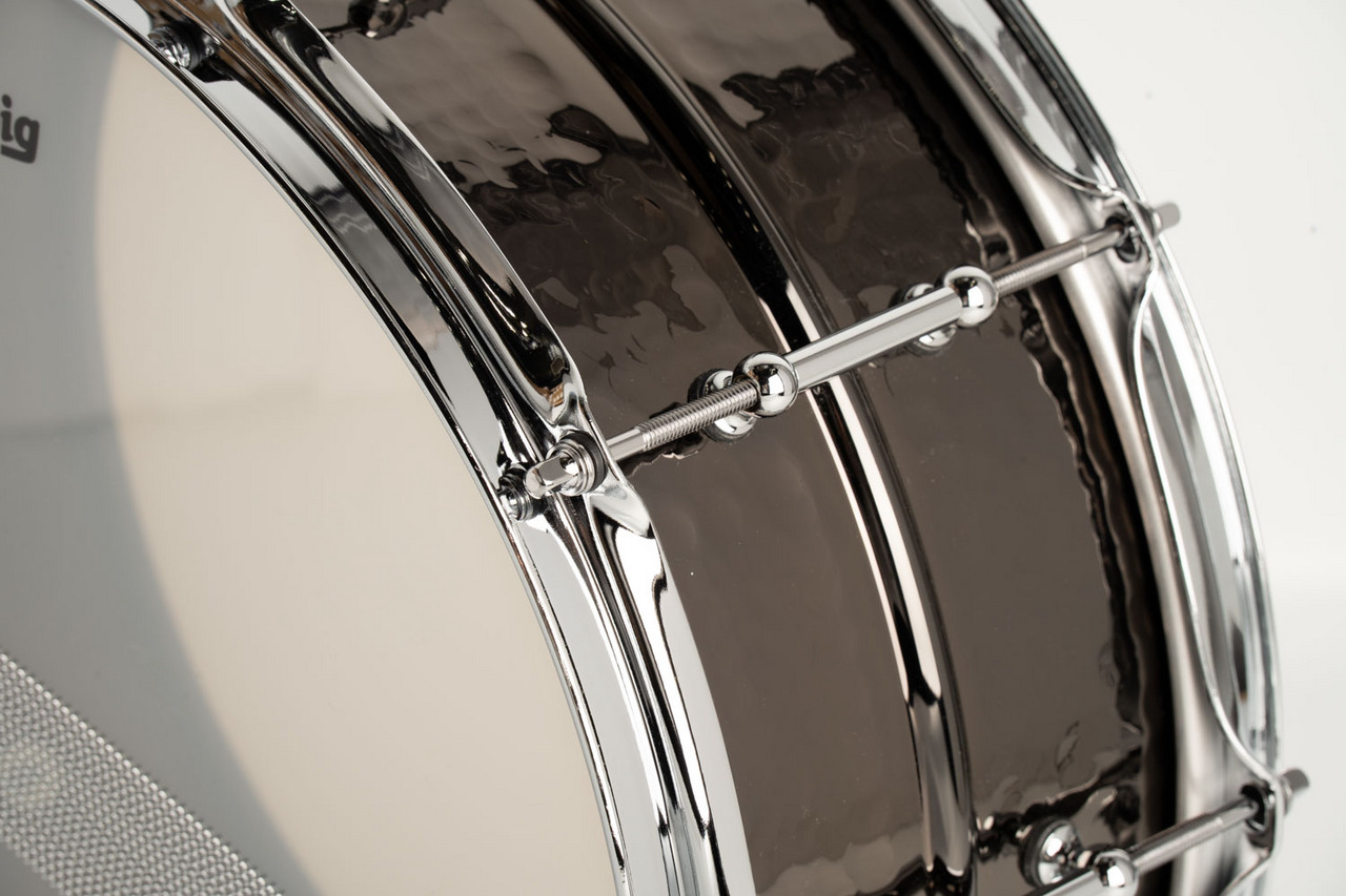 Ludwig LB417KT Supraphonic Hammered Tube Lugs / Black Beauty