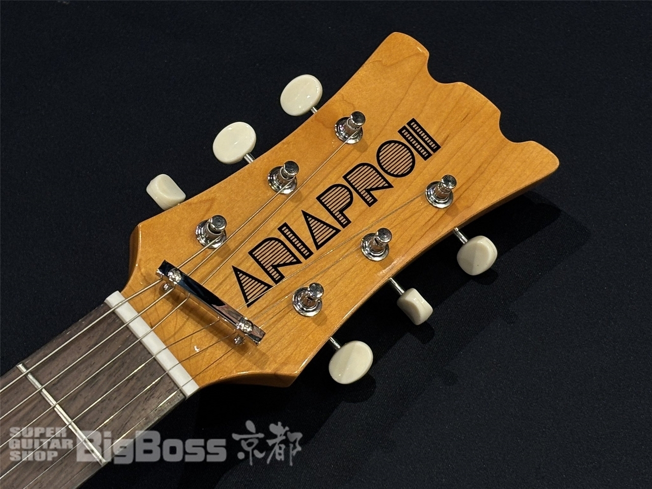 エレキギター Aria DM-1 サンバースト系 ソフトケース付 エレキギター