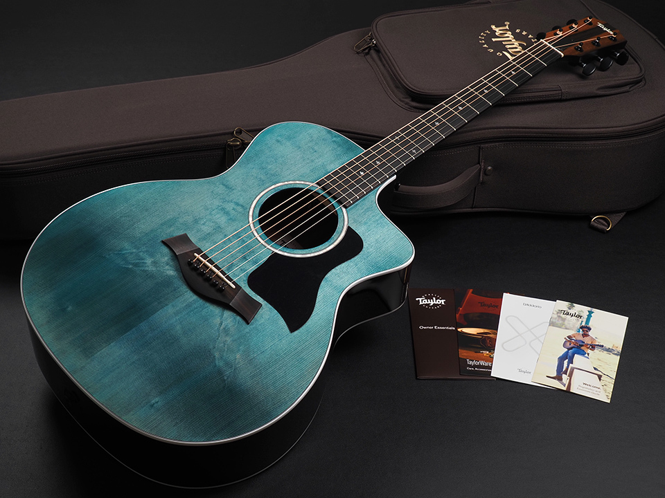 【送料込】Taylor アコースティックギター 214ce純製ストラップ等付属 Taylor 214ce DLX RED テイラー 【 イオンモール太田店