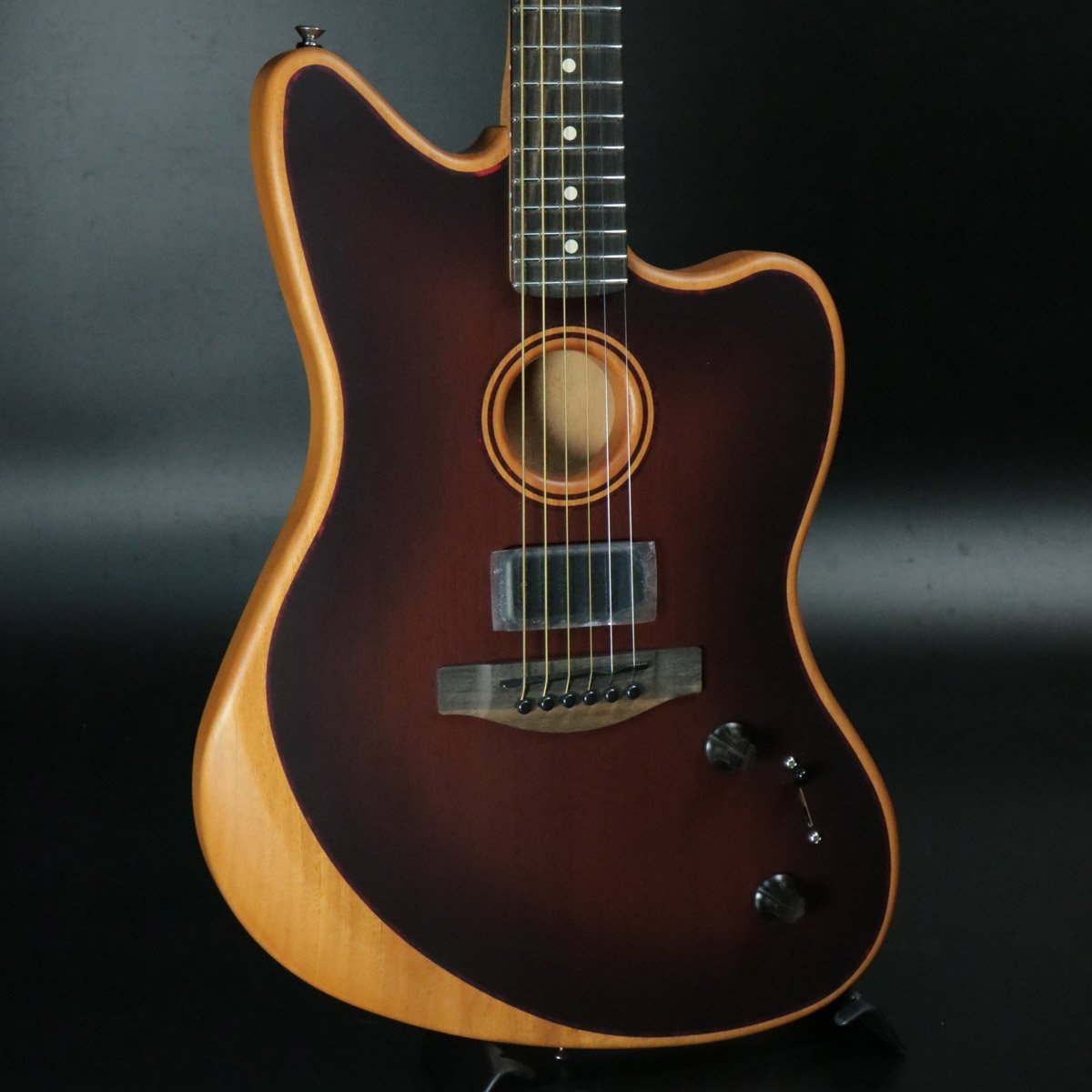 Fender American Acoustasonic Jazzmaster All-Mahogany Ebony