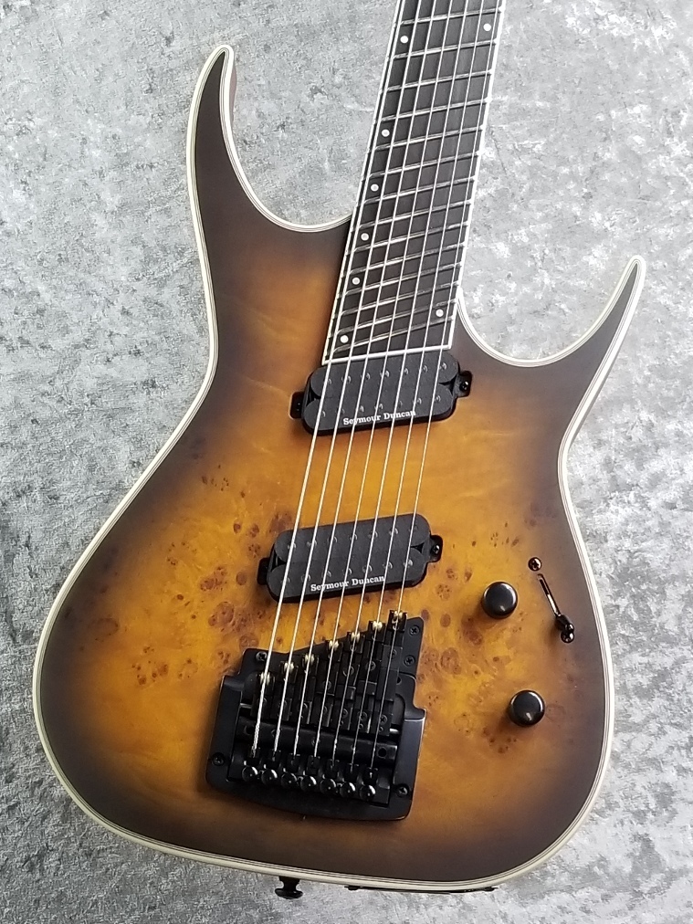 DEAN EXILE SELECT 7 STRING MULTISCALE KAHLER BURLED MAPLE