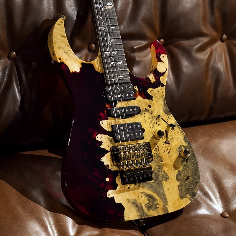 Ibanez Ikebe 50th Anniversary j-custom IKRG50TH Buckeye Burl (Red