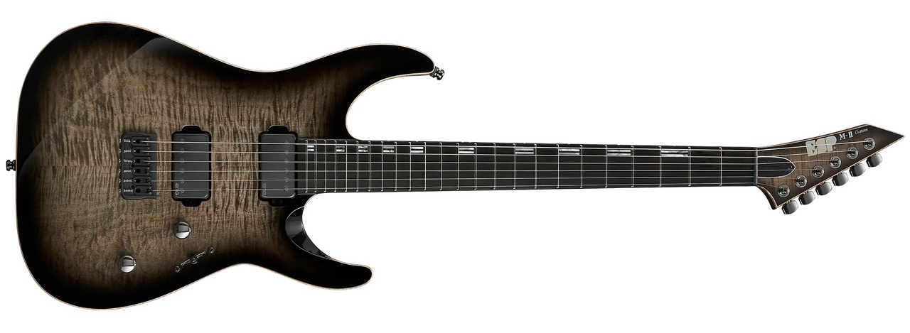 ESP M-II CTM NT/FM Charcoal Burst w/White Pearl Black（新品/送料