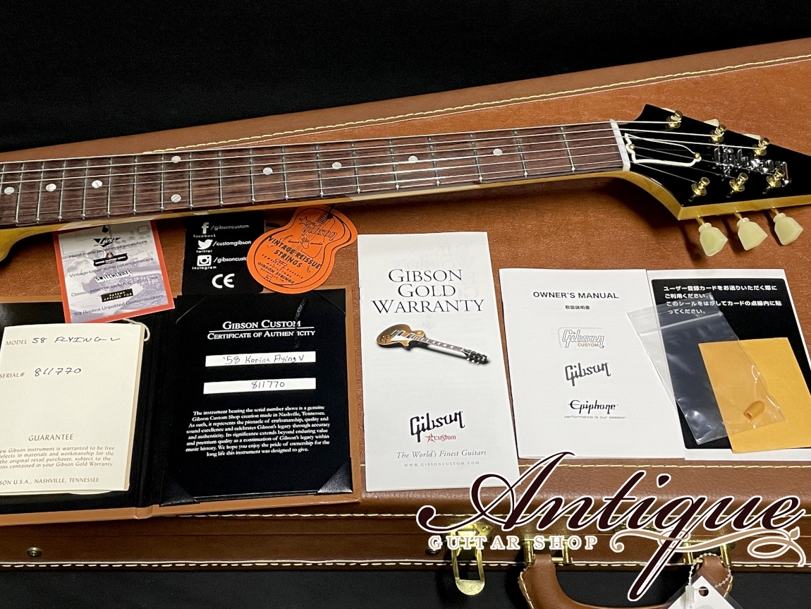Gibson Custom Shop Historic Collection 1958 Korina Flying V Reissue 2021  Natural /White Pickguard VOS Dead Stock Mint（中古）【楽器検索デジマート】