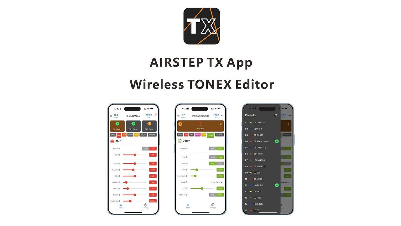 XSONIC AIRSTEP TX + NX-P Bundle[NX-Pバンドルセット] TONEX