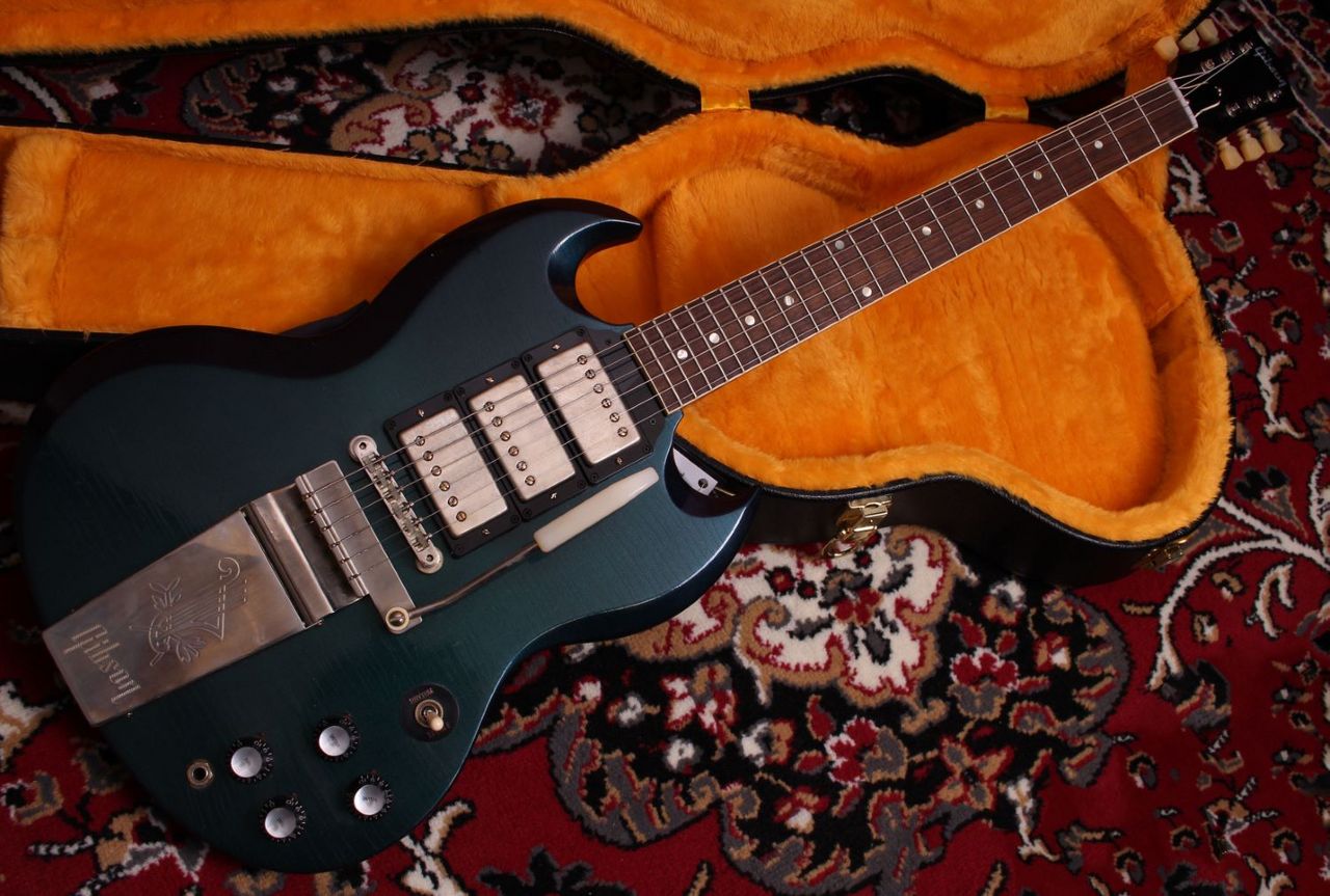 Gibson Murphy Lab 1963 SG SPECIAL 3 Pick Up Green Blue Shift Ultra