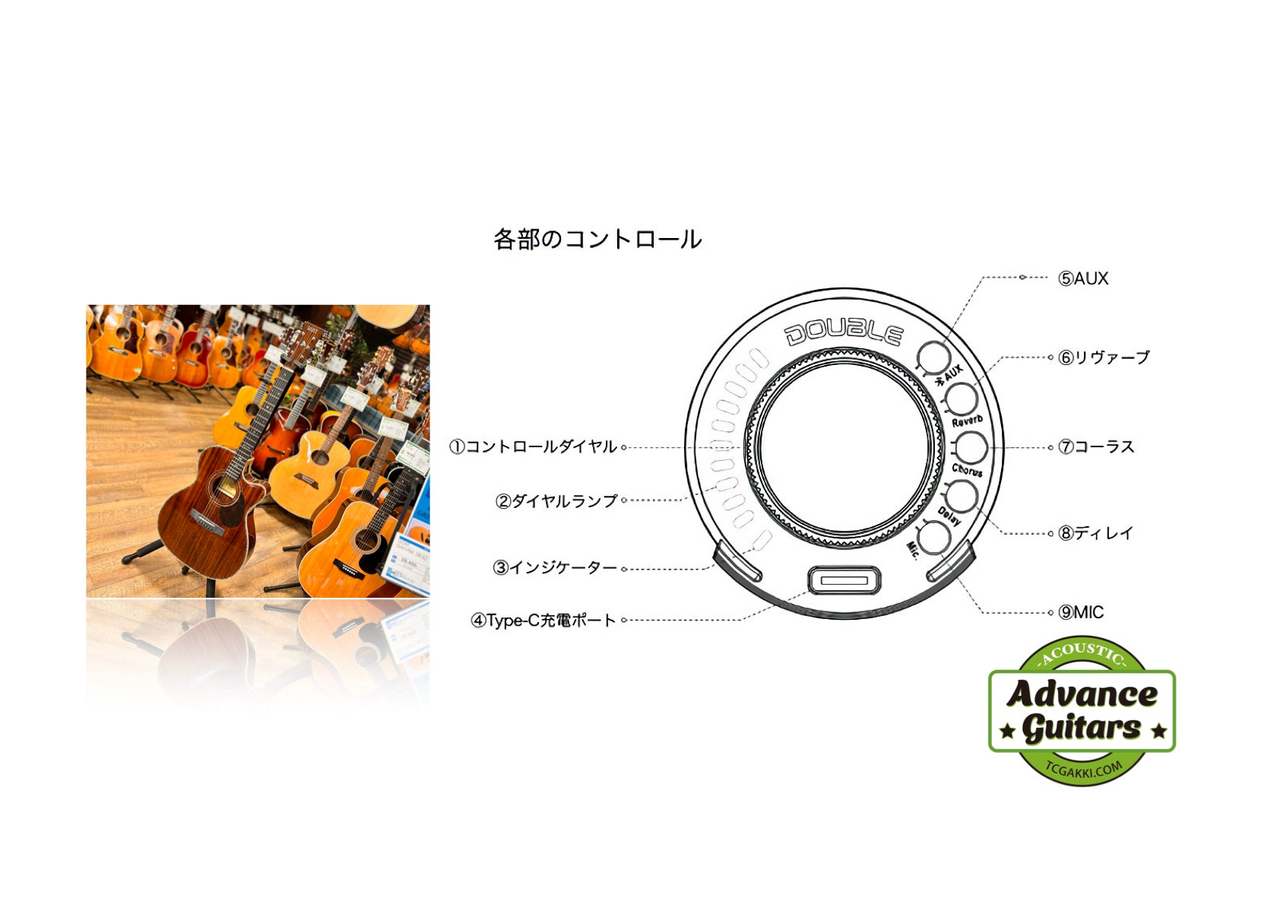 GOAT GA01RM【生音にエフェクトがかかります♪】（新品）【楽器