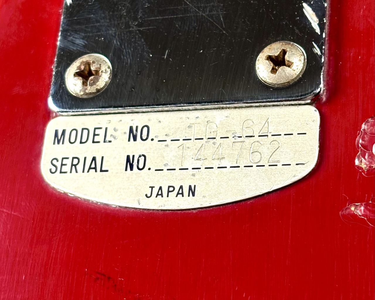 Teisco 【1960年代製】TG-64 -Red-【3.87kg】（ビンテージ）【楽器検索