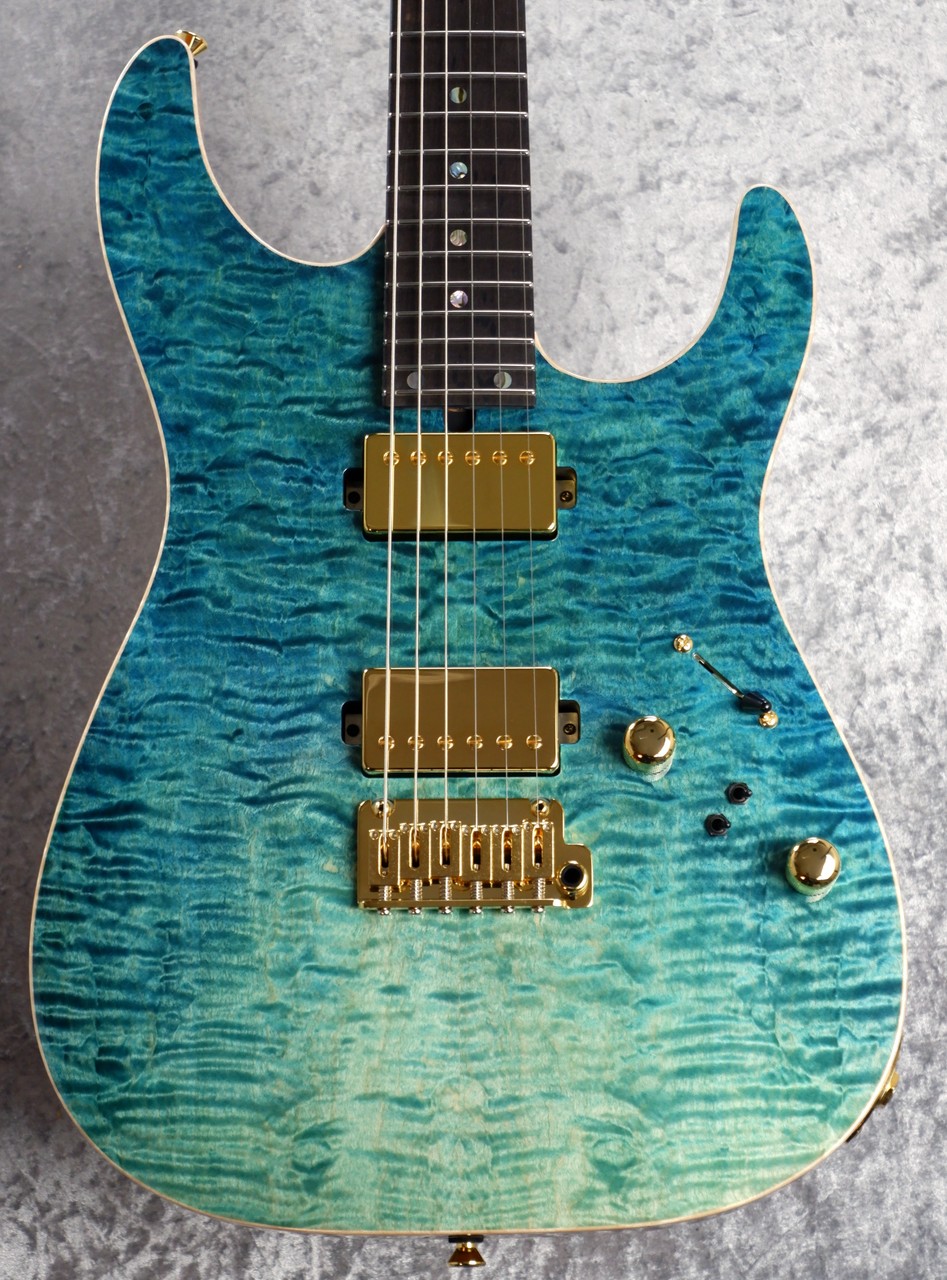 T's Guitars DST-Pro24 Kuro Limited 5A Exoticl Maple Top Honduras