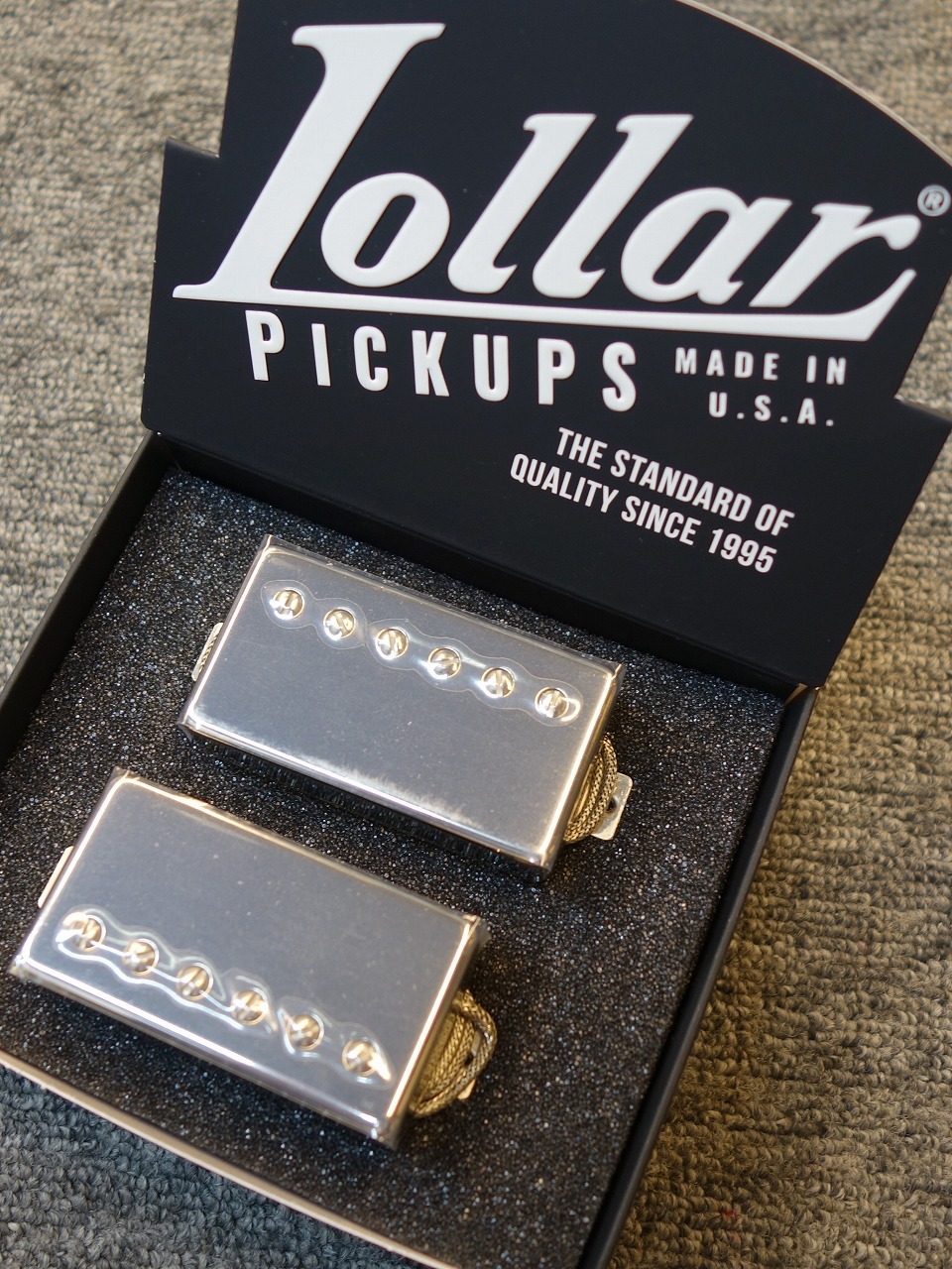 LOLLAR PICKUPS Imperial 'Low Wind' Set -Nickel / Single Conductor ...