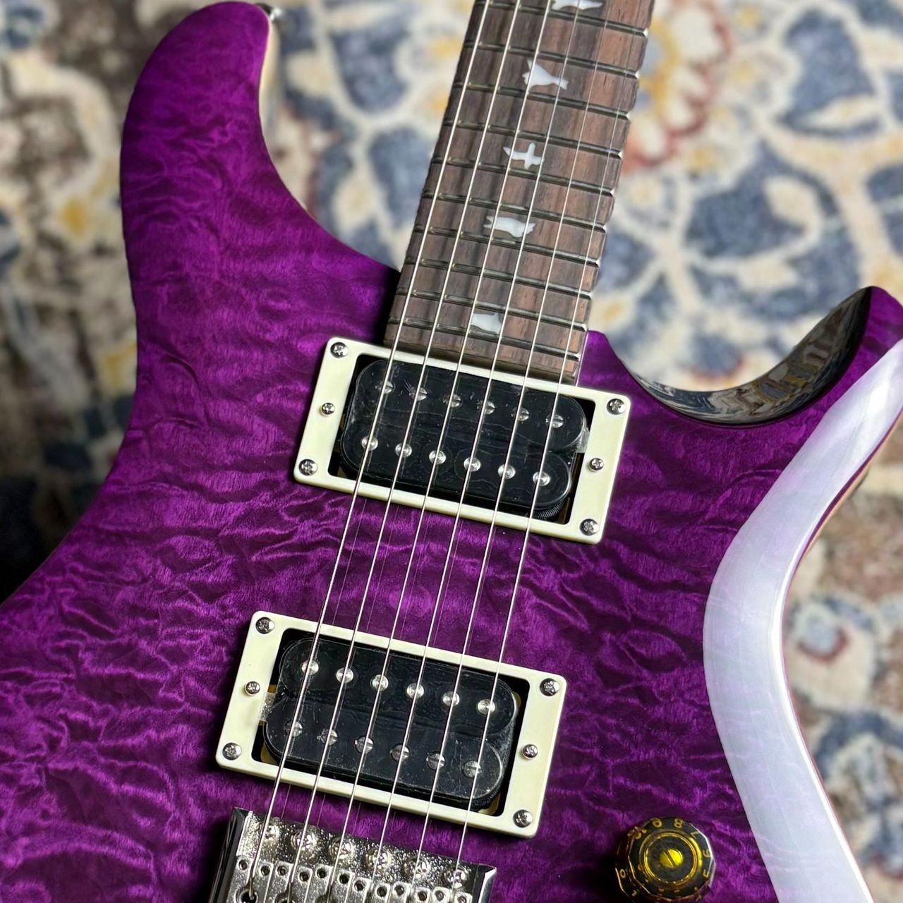 PRS エレキギター 紫 PRS SE Custom24 Quilt Package Violet エレキギター ポール