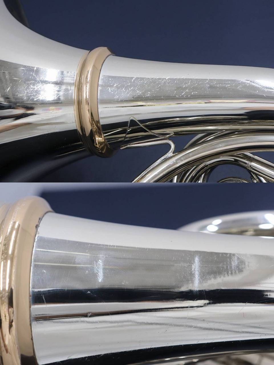 美品】ホルトン HOLTON 洋白(シルバー) フルダブルホルン H279ER