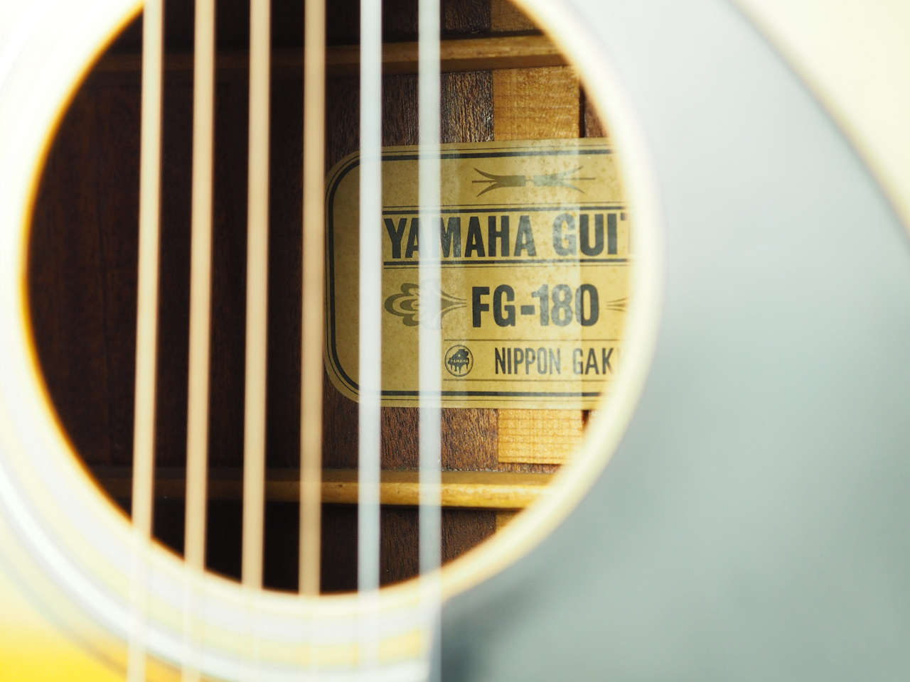 YAMAHA FG-180 初期型 グリーンラベル(管理番号4967)（ビンテージ/送料