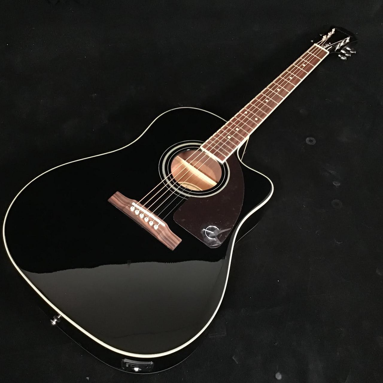 Epiphone AJ-220SCE EB(エボニー) エレアコギター トップ単板（新品 