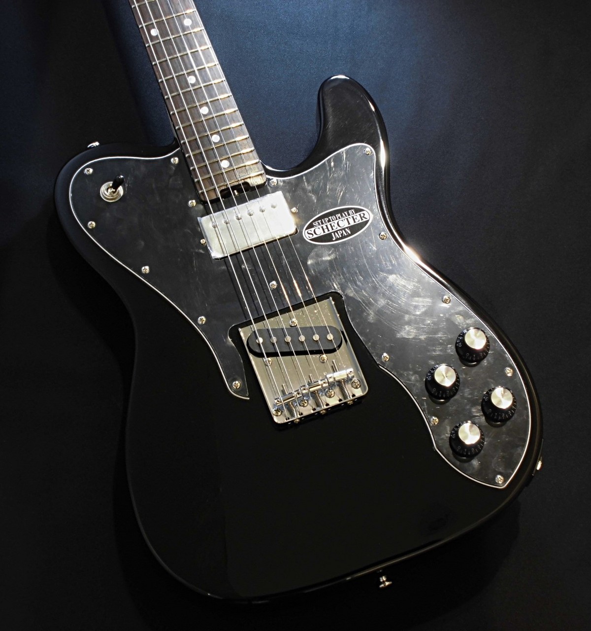 SCHECTER OL PT CTM テレキャスター　カスタムタイプ SCHECTER OL-PT-CTM (BLK/R) ｜イケベ楽器店オンラインストア
