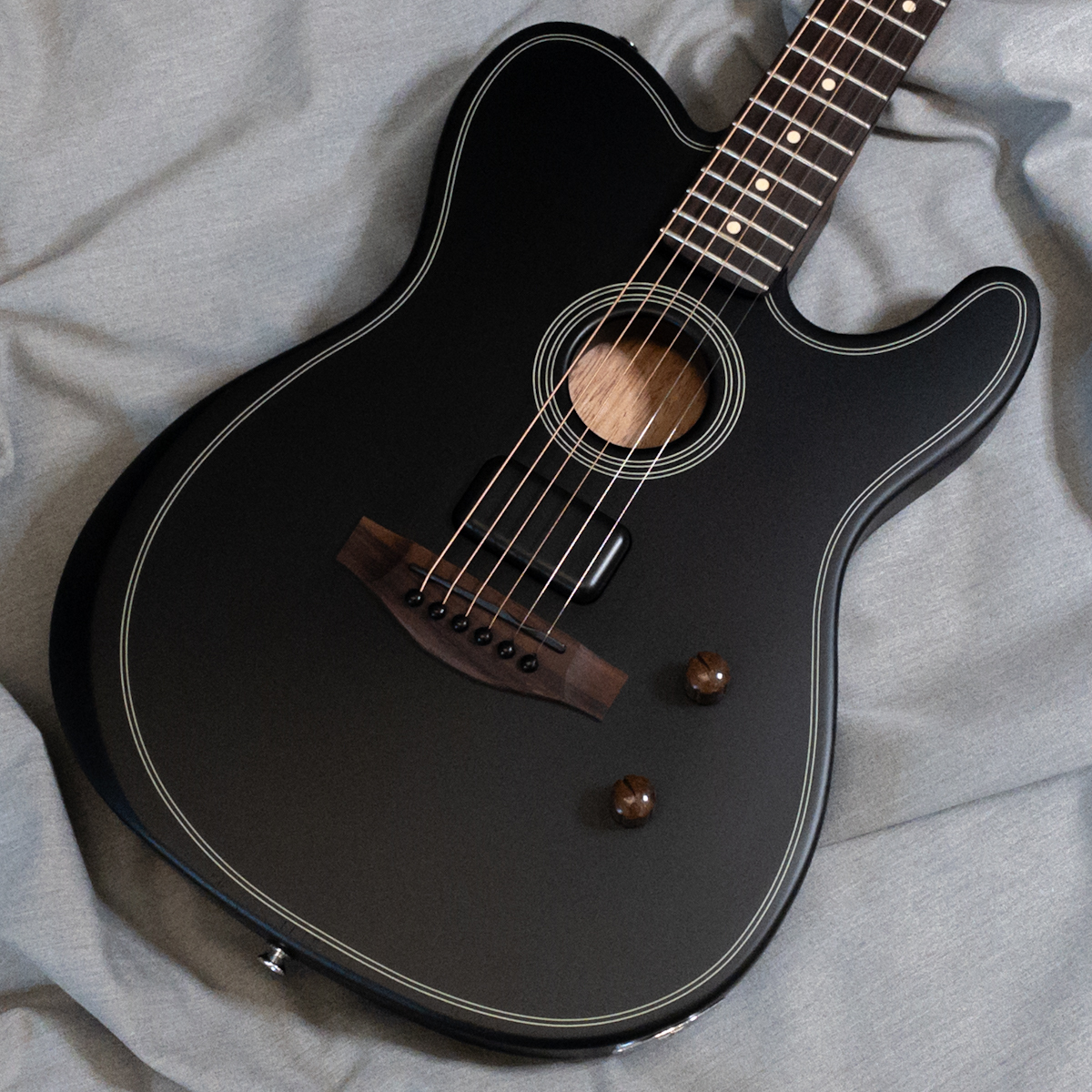 Fender Acoustasonic Standard Telecaster Black（新品特価）【楽器