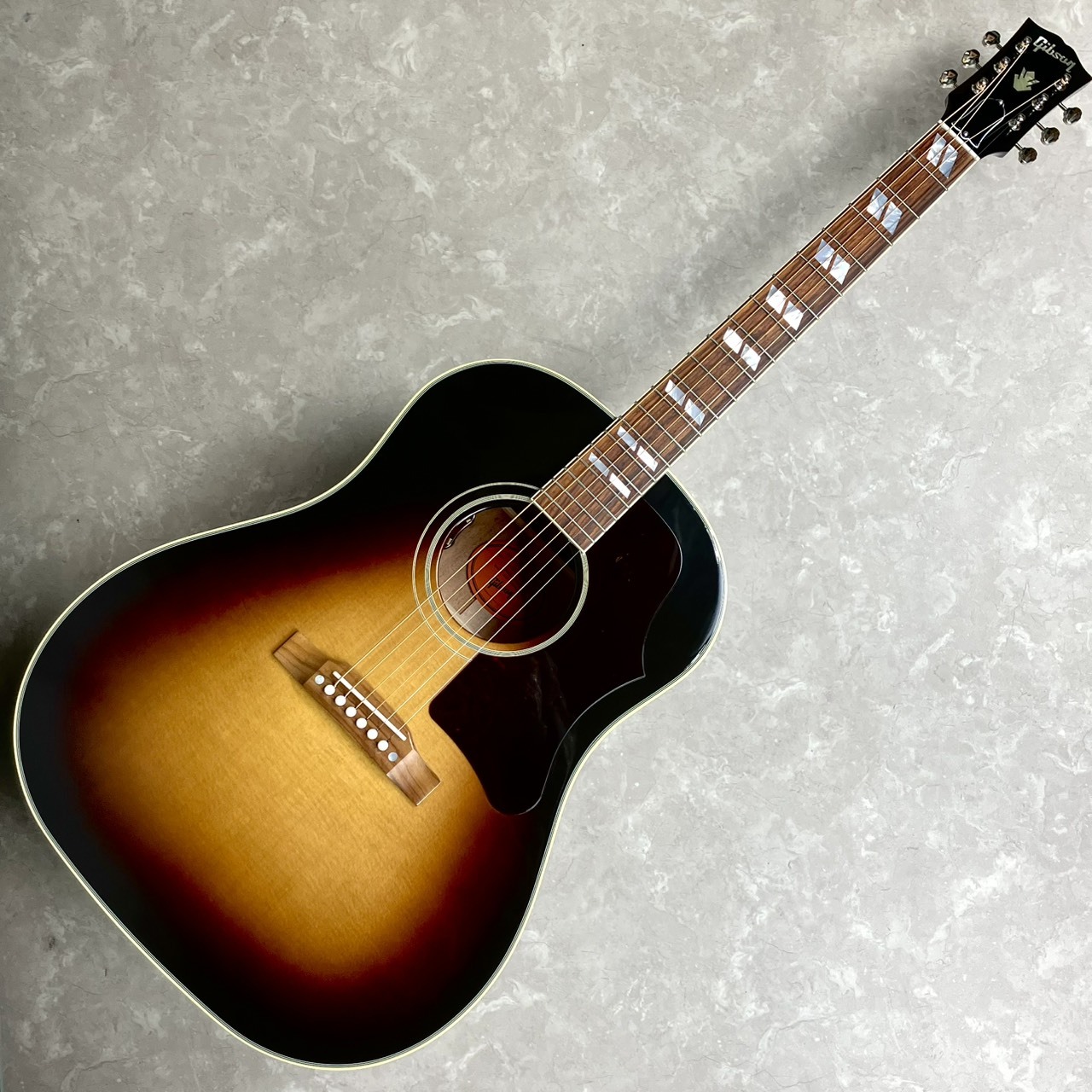 ジャンボアコースティックギター サンバースト 見事なバック 修復あり 本体のみ Gibson Southern Jumbo Original Vintage Sunburst アコースティック