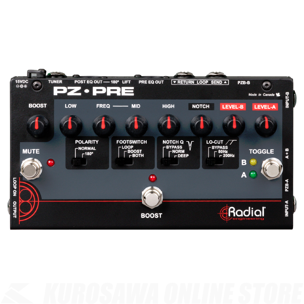 Radial PZ-Pre 【プリアンプ】 Amazon.com: Radial Tonebone PZ-Pre Acoustic Preamp : Musical
