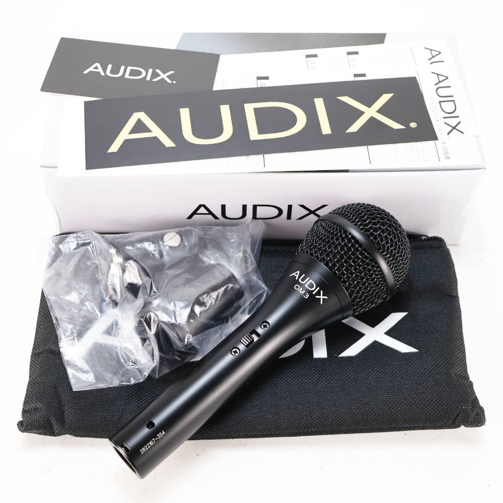 AUDIX OM3S ボーカル用ダイナミックマイク On/Offスイッチ搭載版