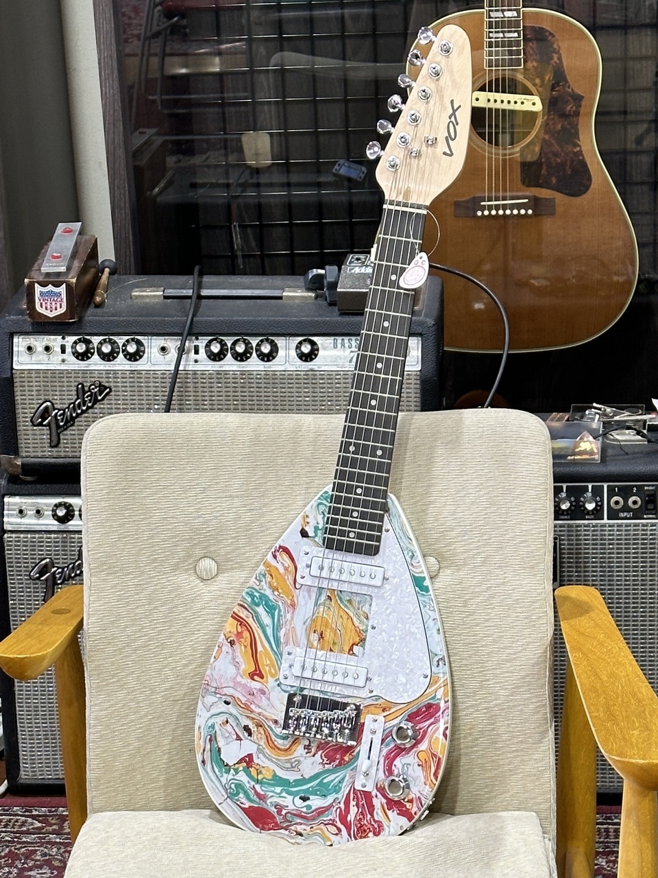 VOX MARK III MINI / Marble 【鮮やかなカラーリングのミニギター。】（新品/送料無料）【楽器検索デジマート】