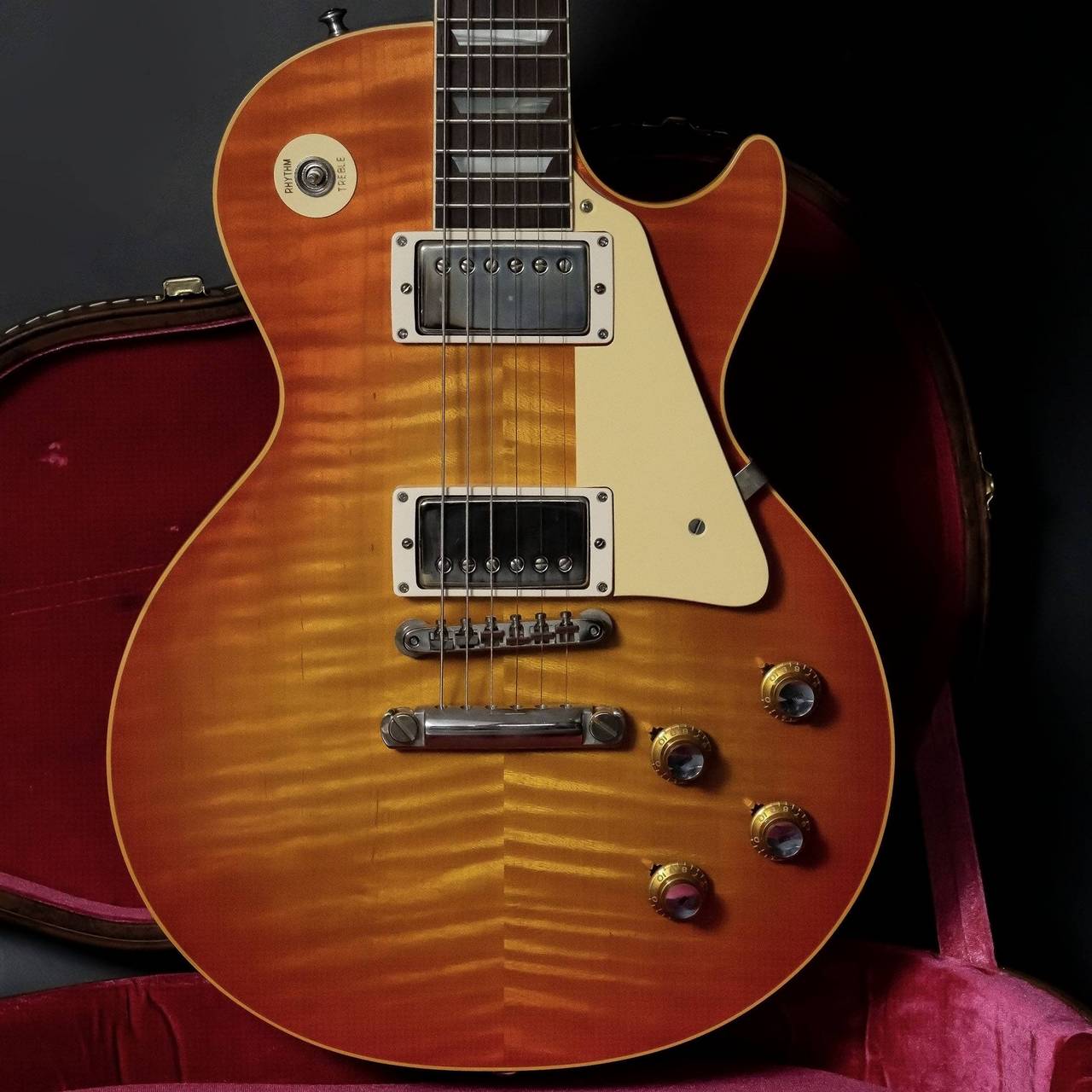 ギブソンカスタムショップレスポールオレンジ Gibson Custom Shop 1960 Les Paul Standard Reissue Tangerine Burst