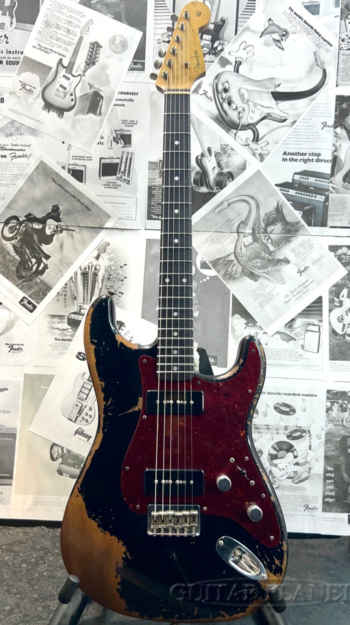 Fender Custom Shop MBS Dual P90 Stratocaster Heavy Relic -Black