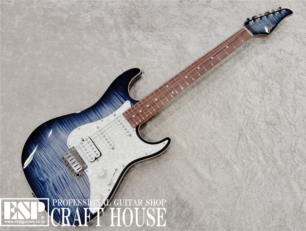 ギター Suhr JE-Line Standard Plus SSH Suhr Guitars JE-Line Standard Plus (Bahama Blue Burst/Pau