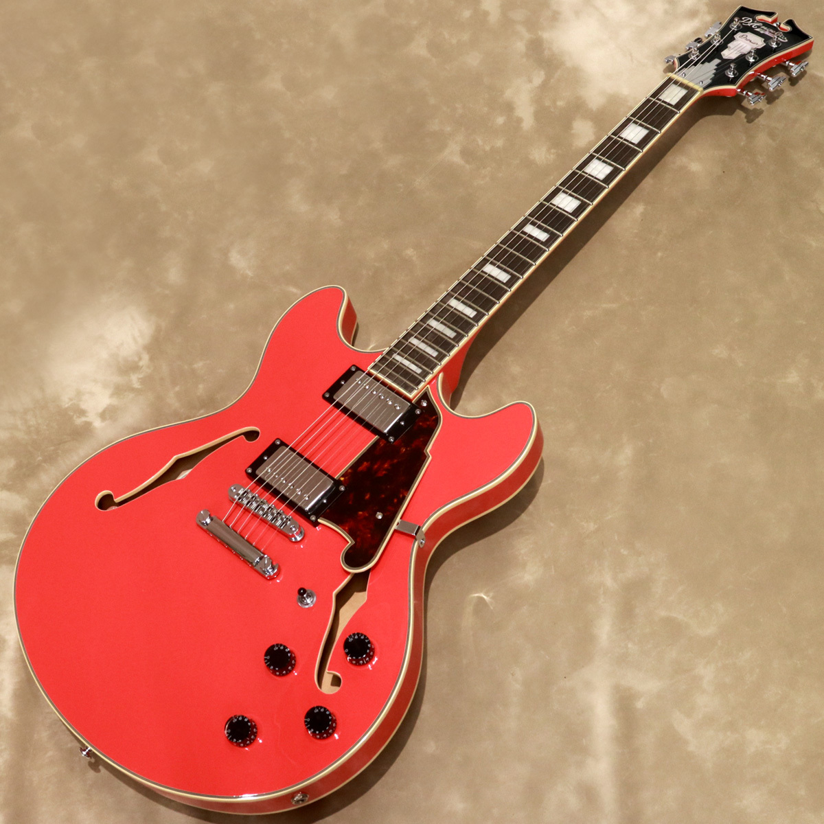 D'Angelico Premier Series Premier DC, Fiesta Red（新品/送料無料