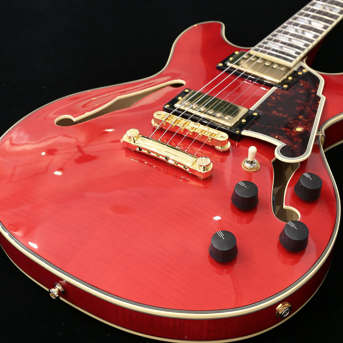 D'Angelico 【訳あり】Excel Mini DC, Trans Cherry（B級特価/送料無料