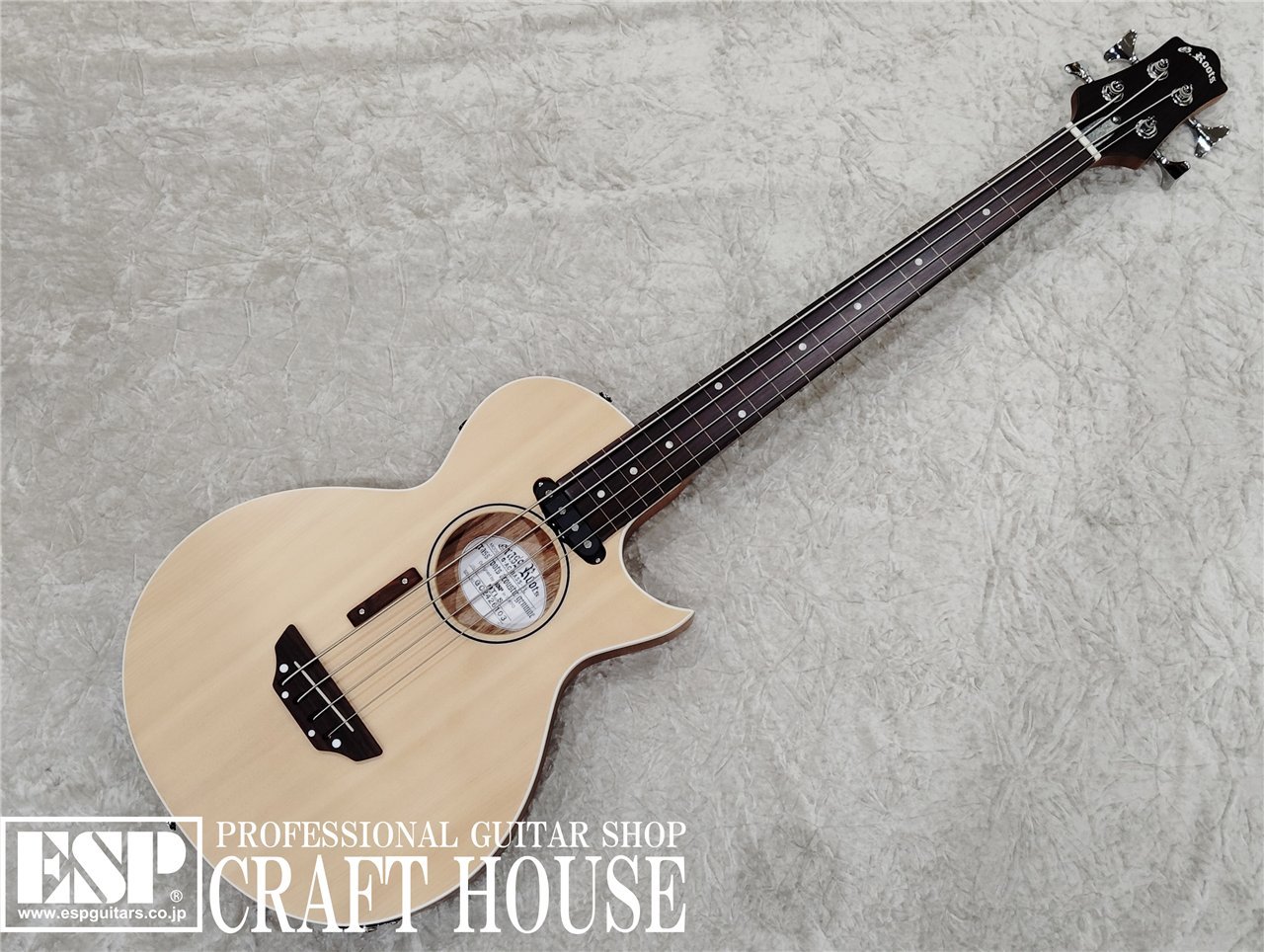 ベース Grass Roots G-AC-BASS-FL GrassRoots G-AC-BASS-FL Natural Satin 薄胴 フレットレス