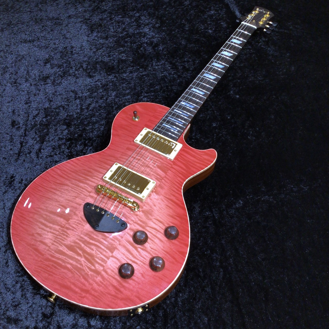 Bizen Works Grain Arch Top -Brazilian Rosewood Neck- / Pink