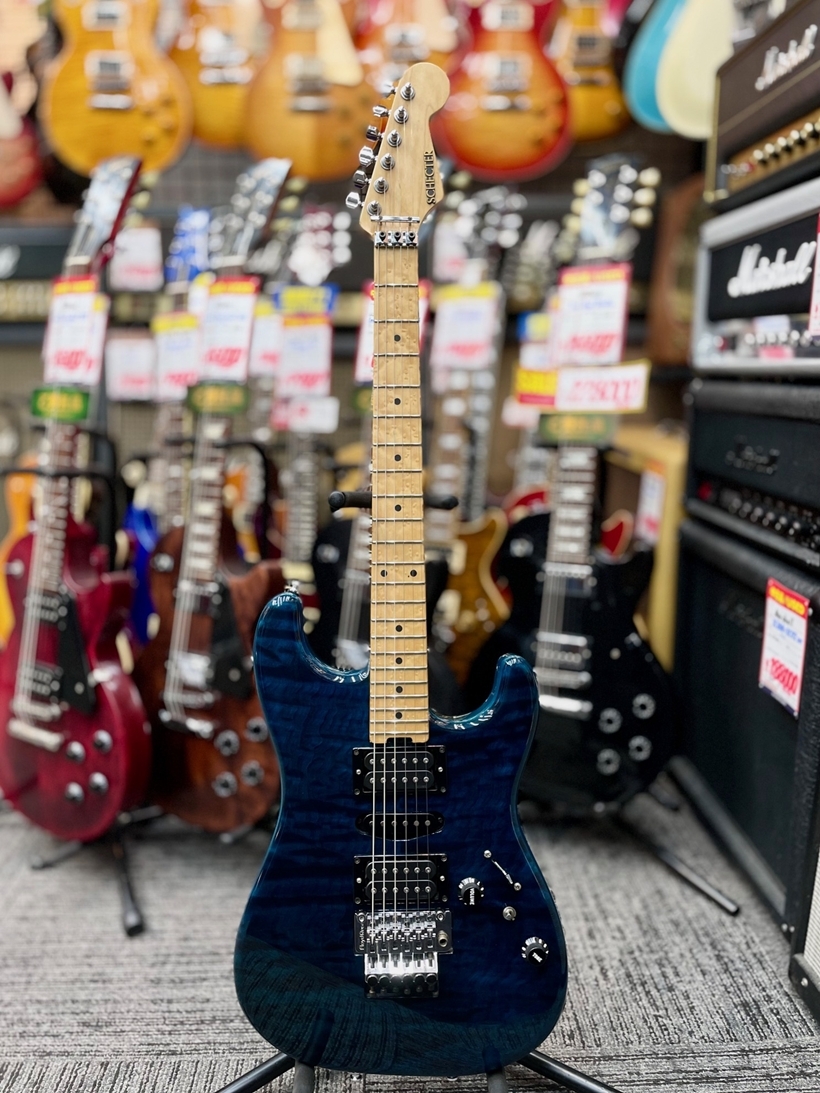 SCHECTER 【BIG SALE ! 】 ST-CTM-FRT ''Mod.'' -BKAQ/M (Black Aqua
