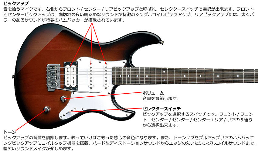 高品質格安【YAMAHA】パシフィカ　PAC112J サンバースト　ヤマハ　SSH配列 ギター