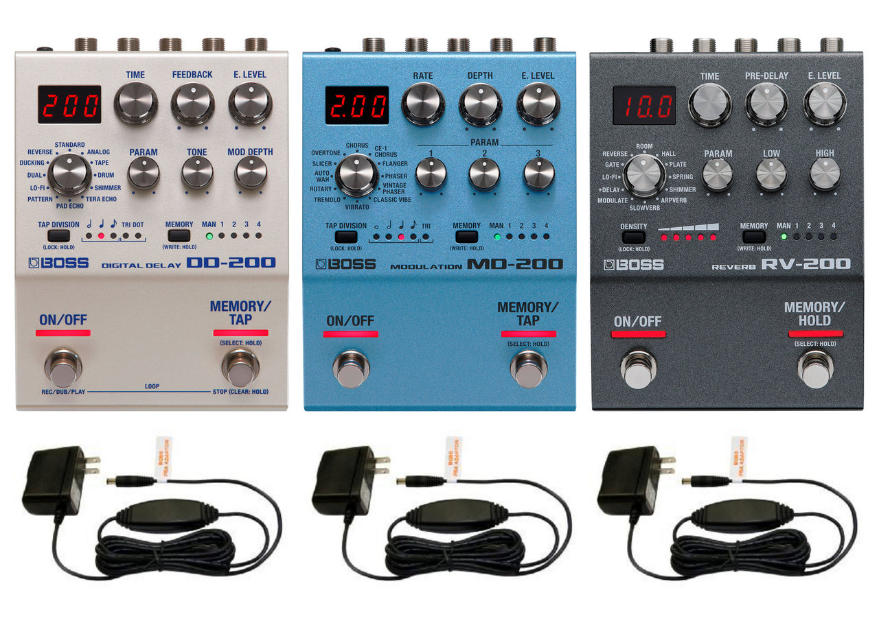 BOSS MD-200 + DD-200 + RV-200 + PSA-100S2 ◇ 200シリーズ空間系