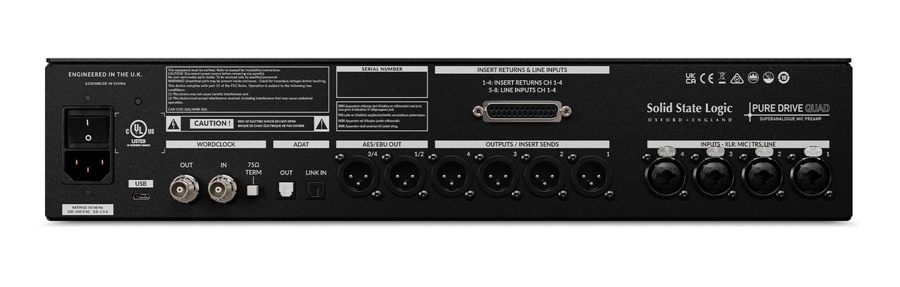 Solid State Logic(SSL) Pure Drive Quad 4ch プリアンプ（新品/送料