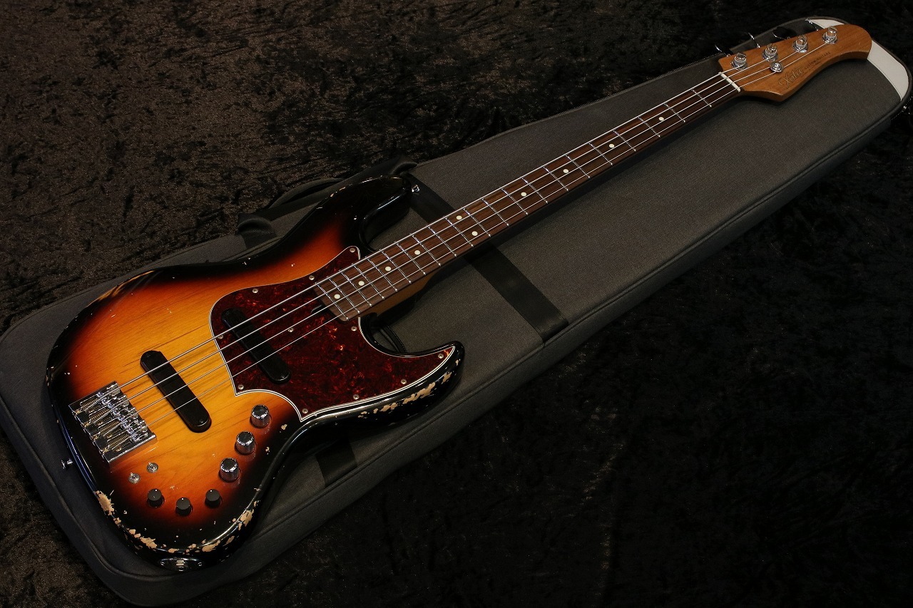 Xotic XJ-1T 4st 3-Tone Burst Medium Aged 