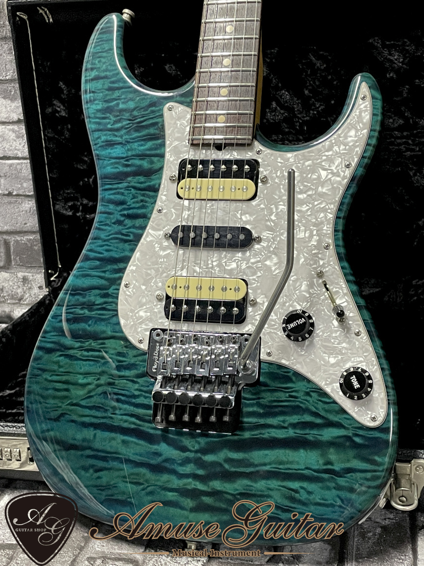 Suhr Standard Quilt Top Chambered # Trans Blue 2001年製【Black Head】w/Original  Hard Case 3.32kg（中古）【楽器検索デジマート】