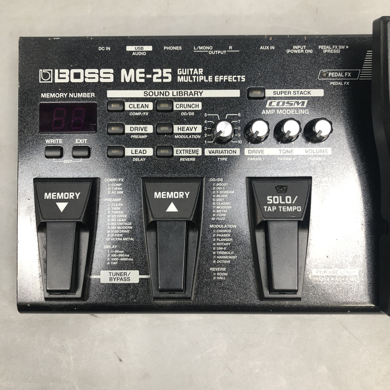 ギター ME-25 Amazon | BOSS Guitar Multiple Effects ギター用マルチ